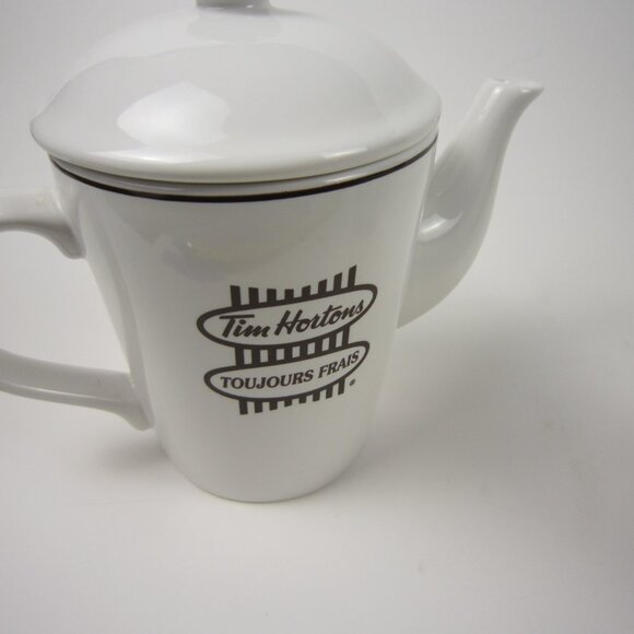Tim Hortons 2 cup Tea Pot Teapot with Mug - Always fresh - GUC - Picture 9 of 9